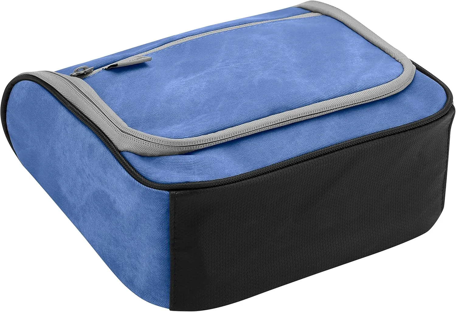 Lewis N. Clark Brushed Twill Hanging Toiletry Kit Bag for Travel Accessories, Shampoo, Cosmetics   Personal Items, Blue
