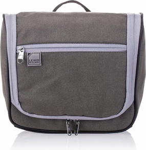 Lewis N. Clark Brushed Twill Hanging Travel Toiletry Kit Bag, Tan, One Size