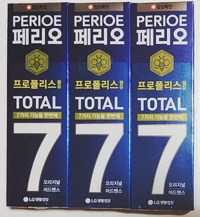 LG Health Care Perioe Total 7 Toothpaste - Original Advance 4.2oz (120g) * 3pacKs, LG ??? ??7 ???? ?? 4.2oz/120g 3???