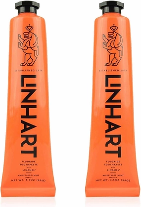 LINHART Whitening Toothpaste – Teeth Whitening, Enamel Strengthening Toothpaste with Mint Flavor (2 Pack)