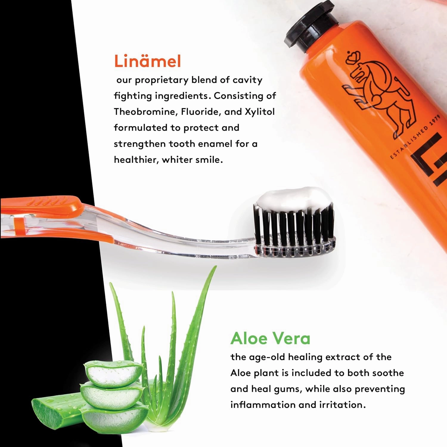 LINHART Whitening Toothpaste – Teeth Whitening, Enamel Strengthening Toothpaste with Mint Flavor (2 Pack)