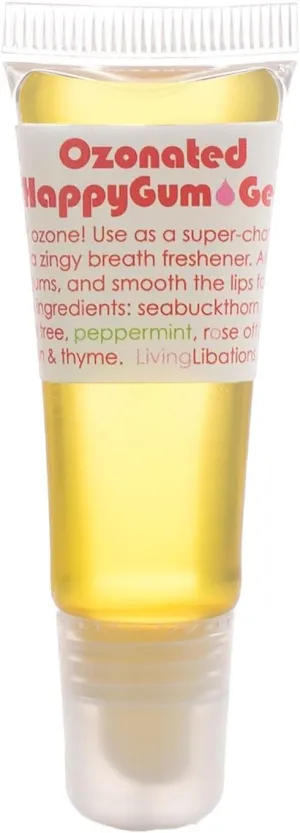 Living Libations - Organic Ozonated Happy Gum Gel | Natural, Wildcrafted, Vegan Clean Beauty (0.34 fl oz | 10 ml)