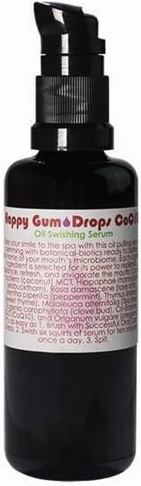 Living Libations - Organic Happy Gum Drops Oil Swishing Serum | Natural, Wildcrafted, Vegan Clean Beauty (3.38 fl oz | 100 ml)