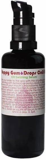 Living Libations - Organic Happy Gum Drops Oil Swishing Serum | Natural, Wildcrafted, Vegan Clean Beauty (3.38 fl oz | 100 ml)