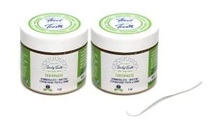 Lucky Teeth Organic Toothpaste-All Natural, Remineralizes and Fortifies Teeth and Gums. (2 oz 2 Pack)