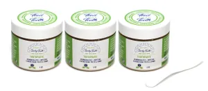 Lucky Teeth Organic Toothpaste-All Natural, Remineralizes and Fortifies Teeth and Gums. (2 oz 3 Pack)
