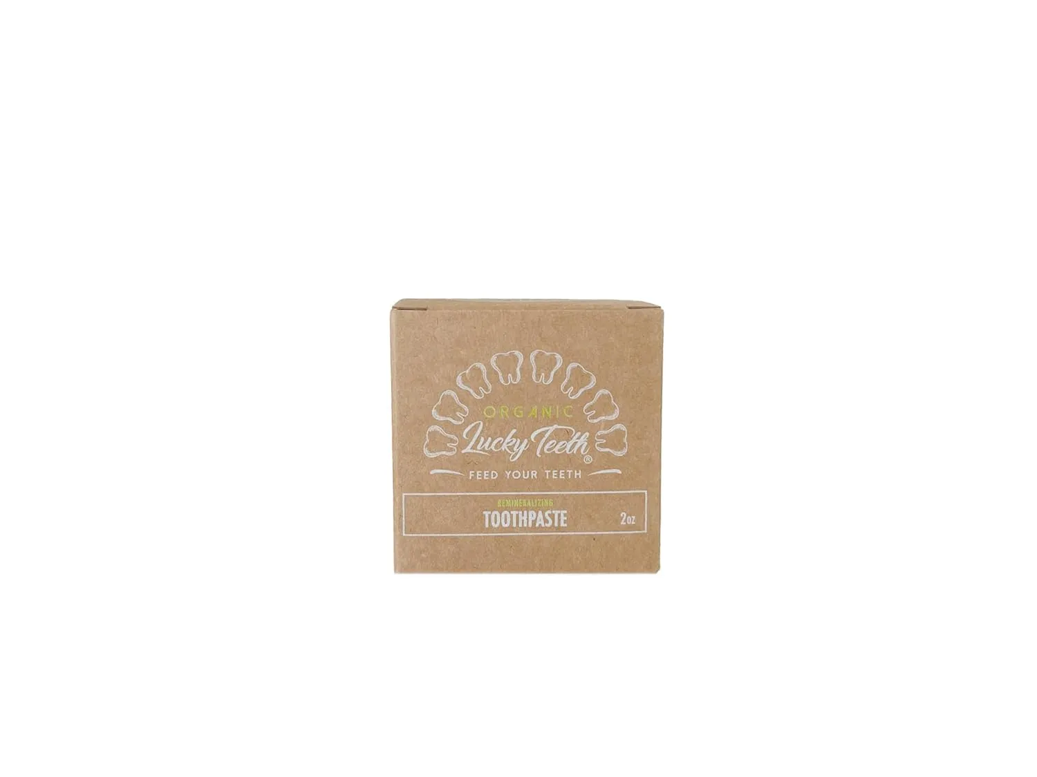 Lucky Teeth Organic Toothpaste-All Natural, Remineralizes and Fortifies Teeth and Gums. (2 oz 3 Pack)