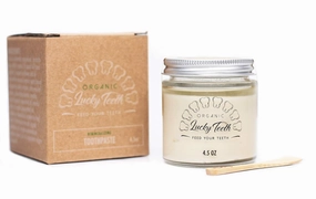 Lucky Teeth Organic Toothpaste-All Natural, Remineralizes and Fortifies Teeth and Gums. (4.5 oz 1 Pack)