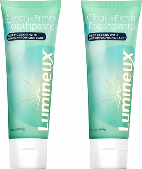 Lumineux Complete Care Toothpaste, 2 Pack, Fresh Breath in 14 Days - Fluoride Free, NO Alcohol, Artificial Colors, SLS Free, Dentist Formulated - 3.75 Oz