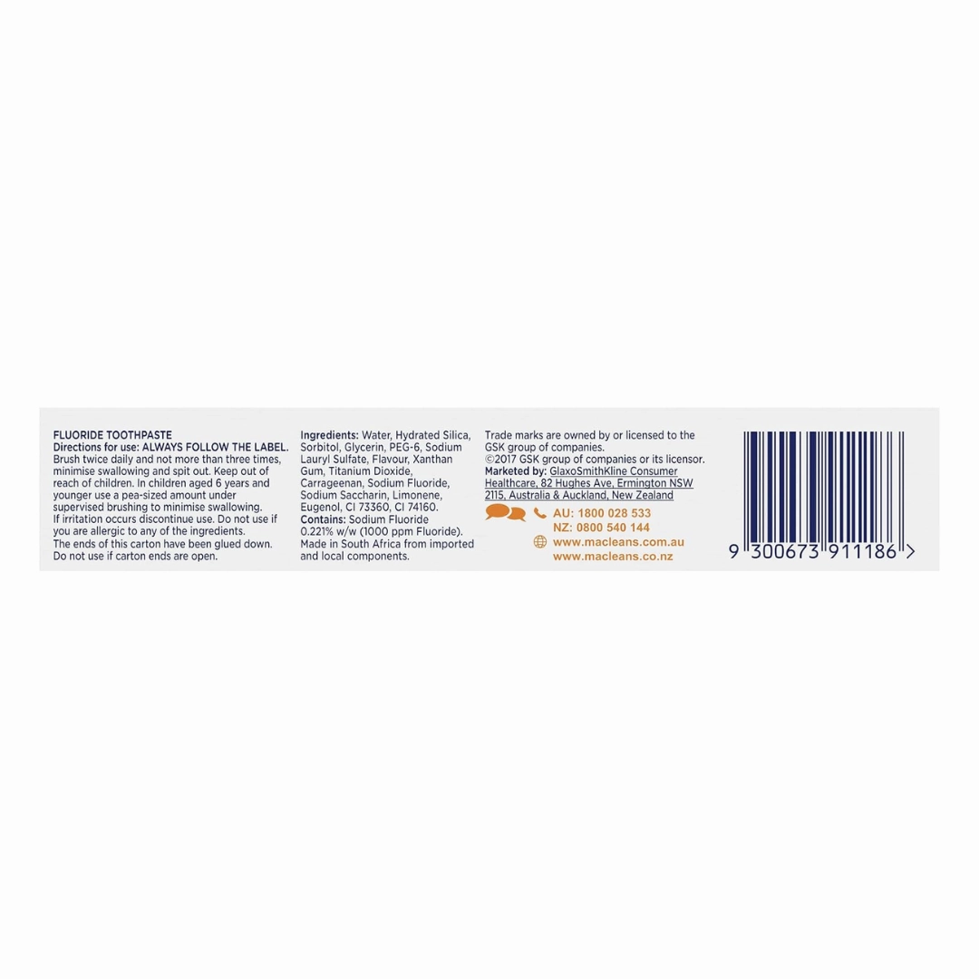 Macleans Little Teeth Toothpaste 63g 4-6 years