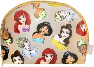 MAD Beauty Disney Princess Cosmetic Makeup Bag | Ariel Jasmine Cinderella Tiana Belle | Official Disney Licensed Product | Novelty Beauty, Cosmetic, and Skincare Gifts for Women, Adults, and Kids