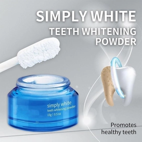 Magic Teeth Whitening Deluxe Powder, Stain Removal, Mint Flavor