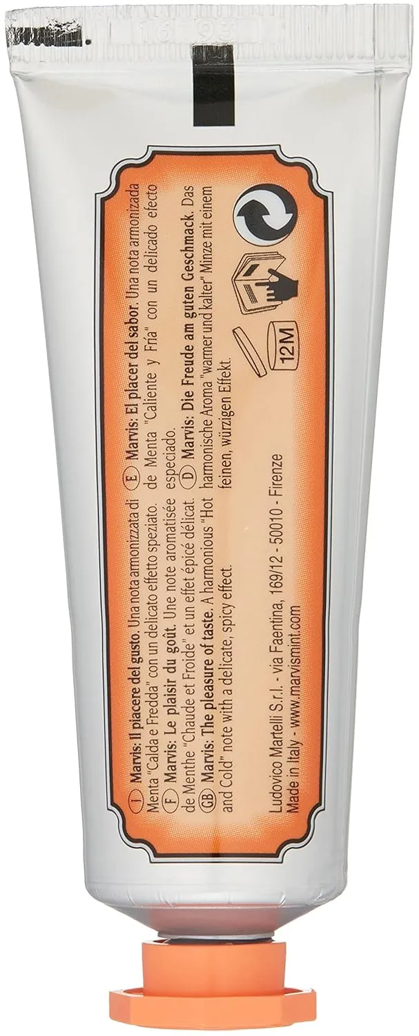 Marvis Ginger Mint Toothpaste, 1.3 oz (Pack of 4)
