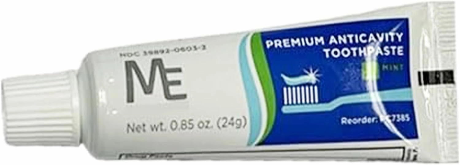 ME Medi Choice Fluoride Toothpaste - Gentle Sensitive Toothpaste for Teeth and Gum Sensitivity - Fresh Mint Toothpaste - Travel Size Tubes for On-The-Go Cavity Protection - 0.85 oz Tubes, Pack of 12