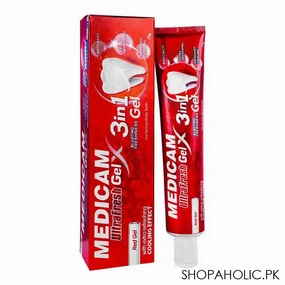 Medicam Ultra Fresh 3in1 Red Gel Toothpaste, 75g