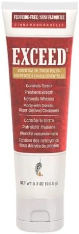 Melaleuca Exceed Essential Oils Toothpaste – Cinnamon Fluoride-Free Formula, 3.8 oz (Tooth Polish)