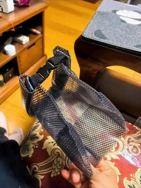 Mesh Shower Bag Totes, 2 Packs Portable Dry Wet Separation Bath Organizer with a Clear Zippered PVC Pocket, Durable Waterproof Bags for Beach Swimming Travel (Grey)