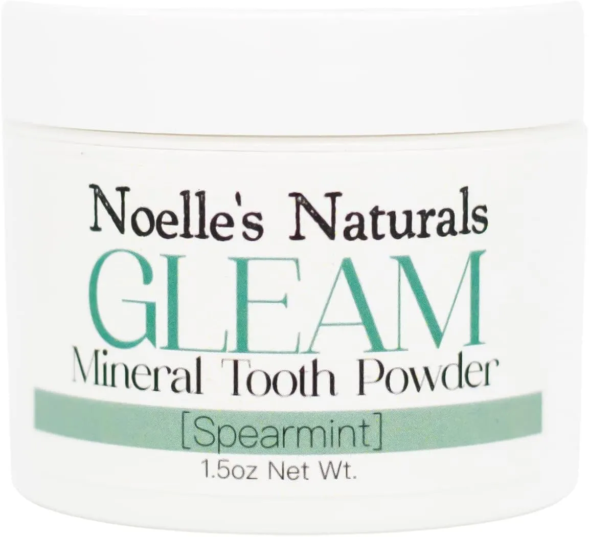 Mineral Tooth Powder - 1.5oz - Spearmint - All Natural - Fluoride Free - Glycerin Free - SLS Free - Preservative Free - Whitening - Non-toxic