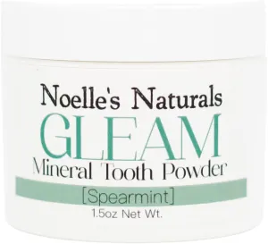 Mineral Tooth Powder - 1.5oz - Spearmint - All Natural - Fluoride Free - Glycerin Free - SLS Free - Preservative Free - Whitening - Non-toxic