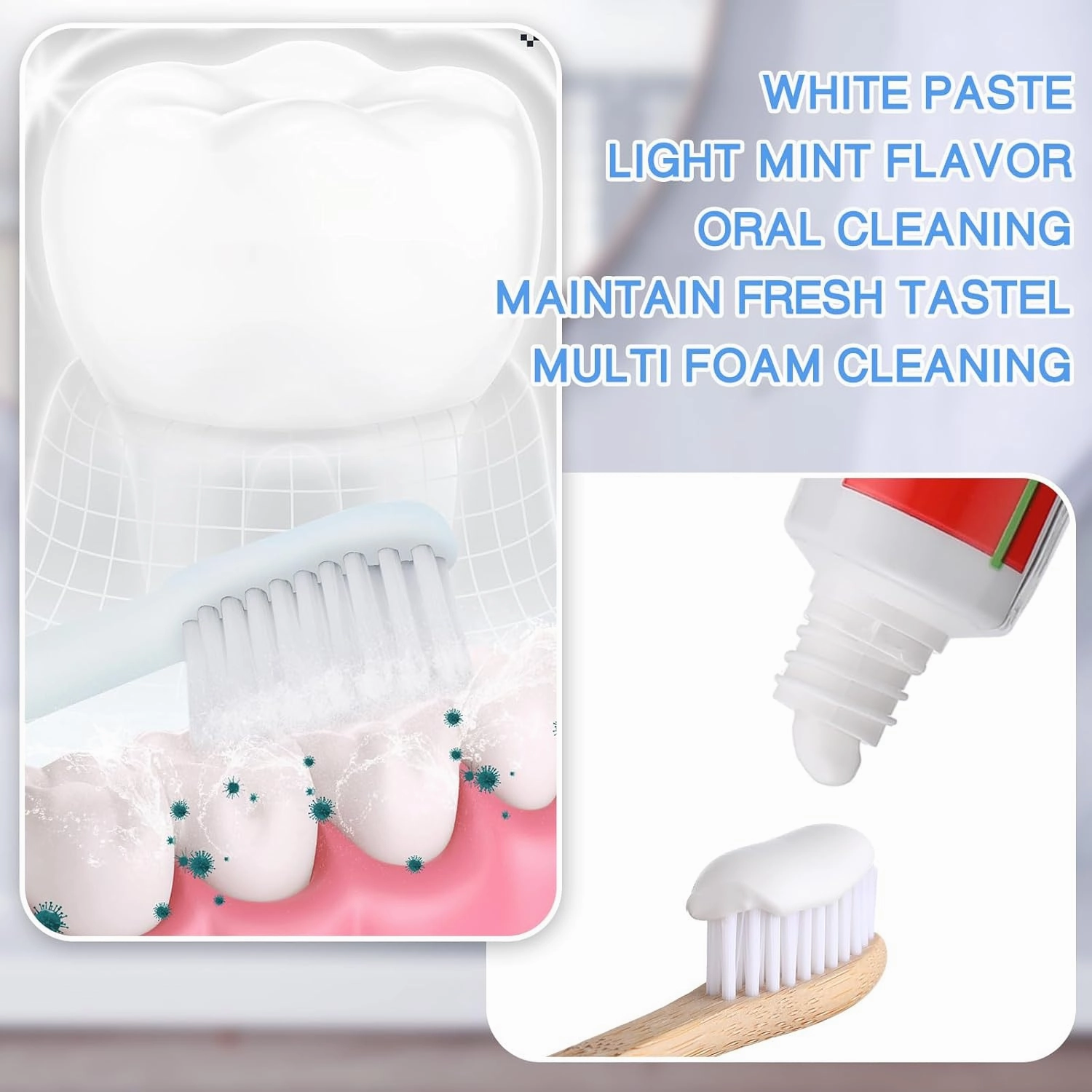 Mini Toothpaste Bulk Travel Size 0.35oz for Bad Breath, Helps Freshens Breath, Whitens Teeth Regular Disposable Mint Toothpaste for Home Hotel Office Camping
