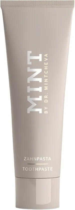 Mint Toothpaste Without Fluoride - Vegan and Without microplastic - Cleans Particularly Thoroughly and Protects reliably - Unique Ultrapolish Technology MPT1 - by Dr. Mintcheva | 2.78 oz