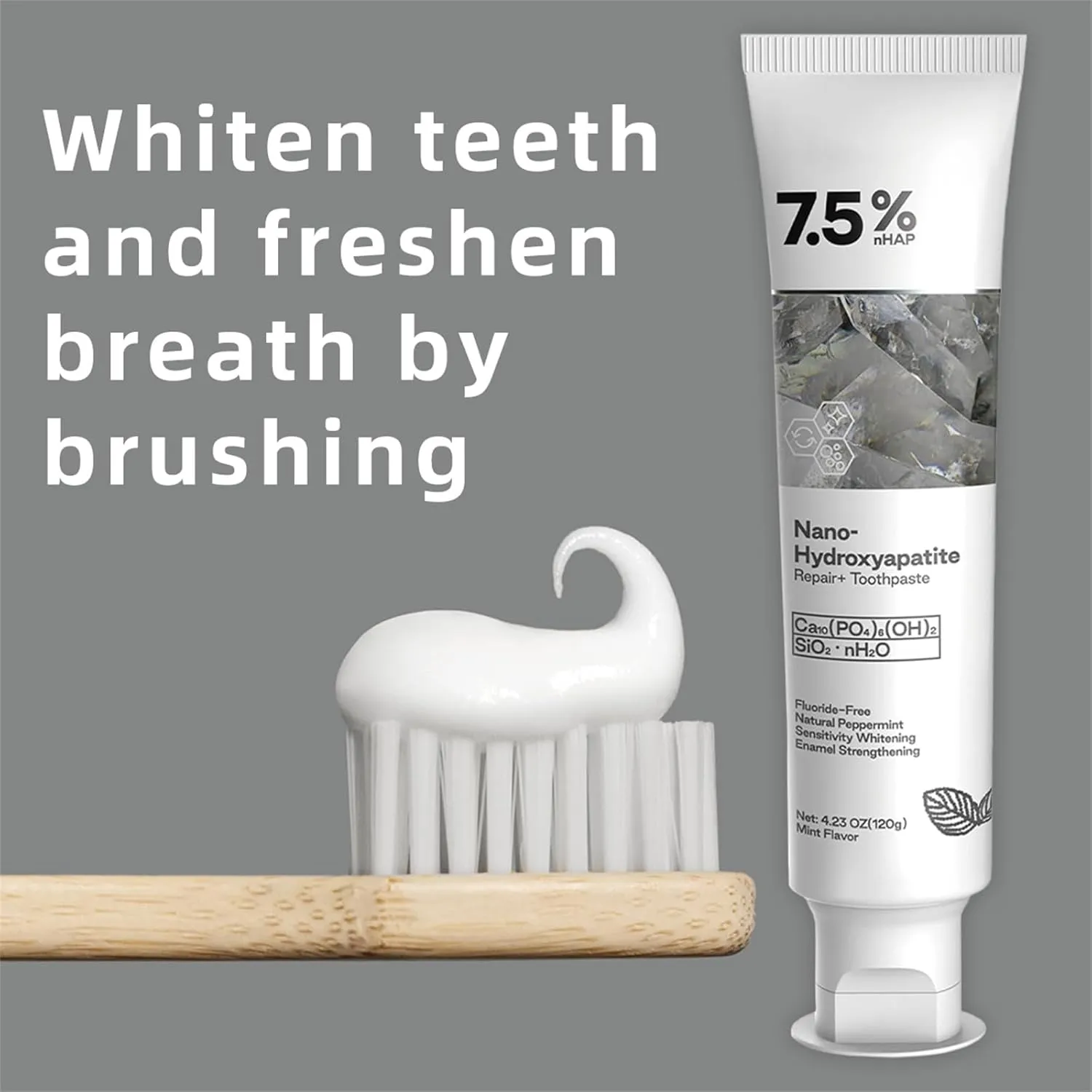 Nano Hydroxyapatite Repair & Protect Toothpaste – Strengthens Enamel, Reduces Sensitivity, Hydroxyapatite Toothpaste, Fresh Breath (2 Pcs)