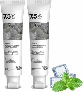 Nano Hydroxyapatite Repair & Protect Toothpaste-Strengthens Enamel,Gentle and Effective Formula,Fresh Breath,Daily Use for Oral Health (2PCS)