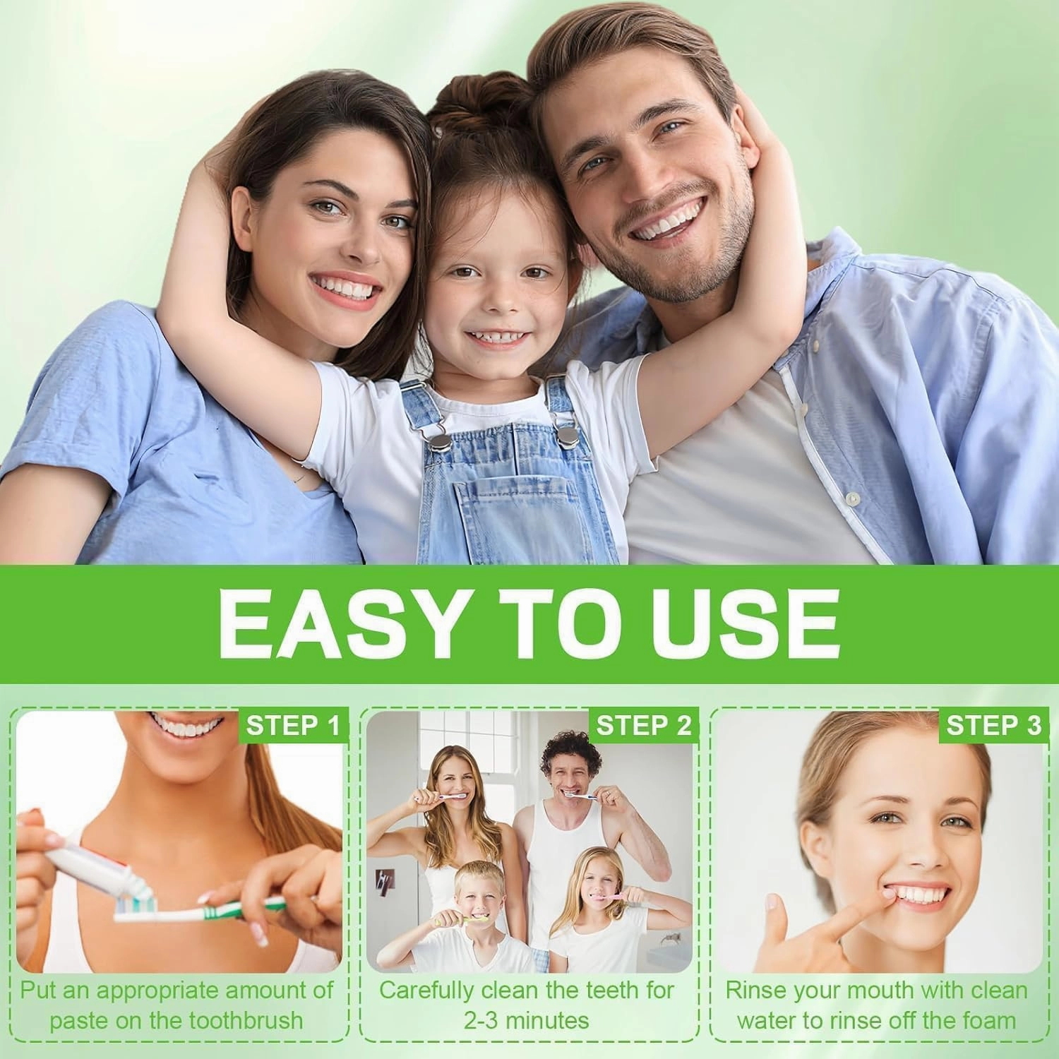 Nano-Hydroxyapatite Toothpaste – 10%-Hydroxyapatite -Appropriate for Sensitive Teeth, Whitening | Fluoride-Free | Remove Tartar, Mint Flavor, for Daily Oral Care (2)