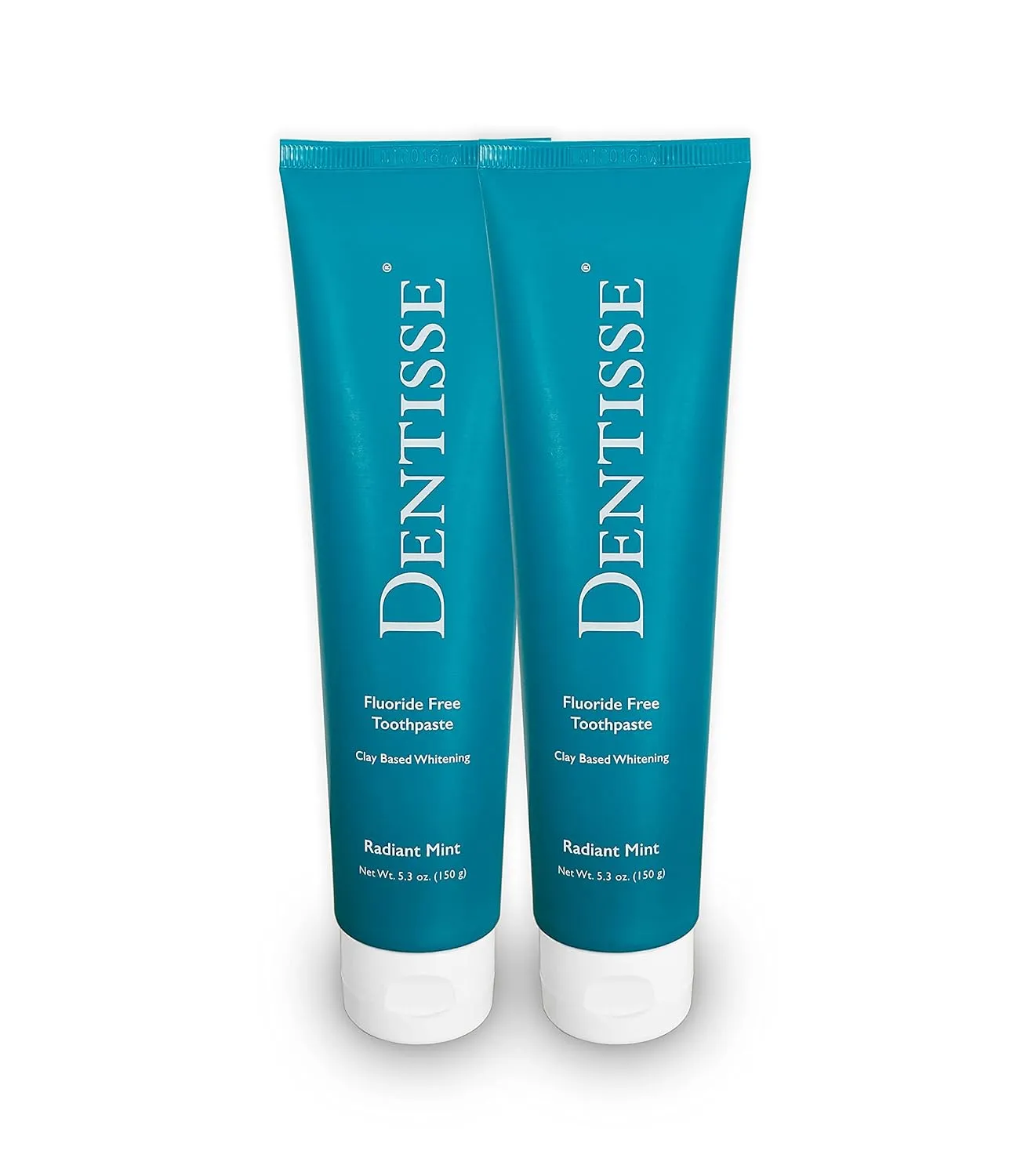 Natural Reflection Fluoride Free Whitening Toothpaste by Dentisse - Whiter Teeth, Brighter Smile - Polishing Fluoride Free Toothpaste 5.3oz Radiant Mint 2-Pack