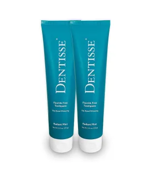 Natural Reflection Fluoride Free Whitening Toothpaste by Dentisse - Whiter Teeth, Brighter Smile - Polishing Fluoride Free Toothpaste 5.3oz Radiant Mint 2-Pack