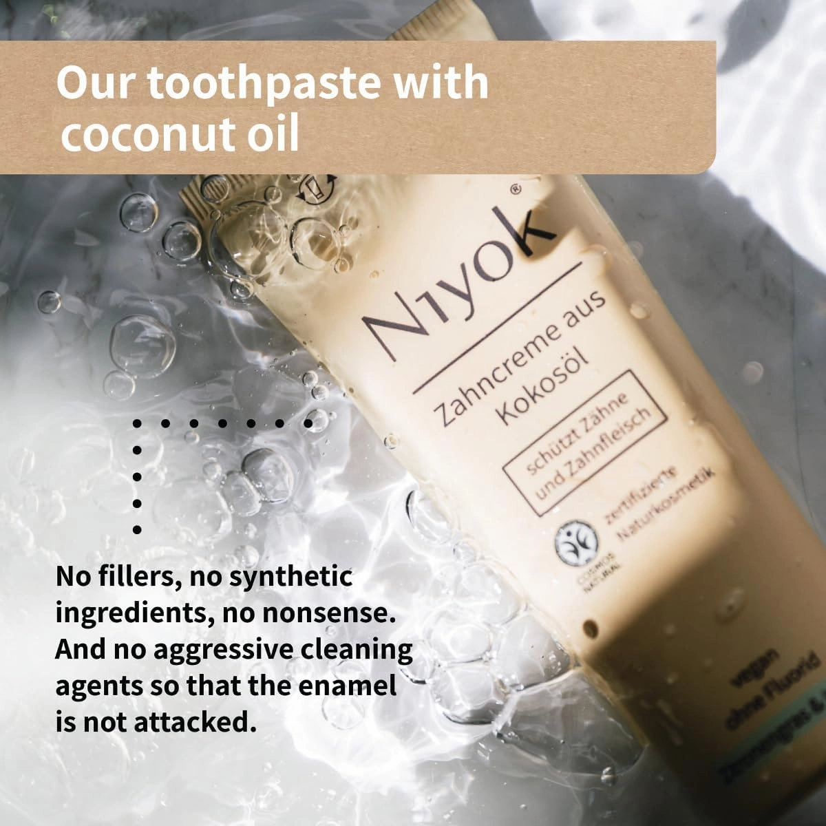 Natural Cosmetics Fluoride Free Natural Coconut Oil Toothpaste, Peppermint Lemon 75 ml and Spearmint 75 ml, 4-Pack