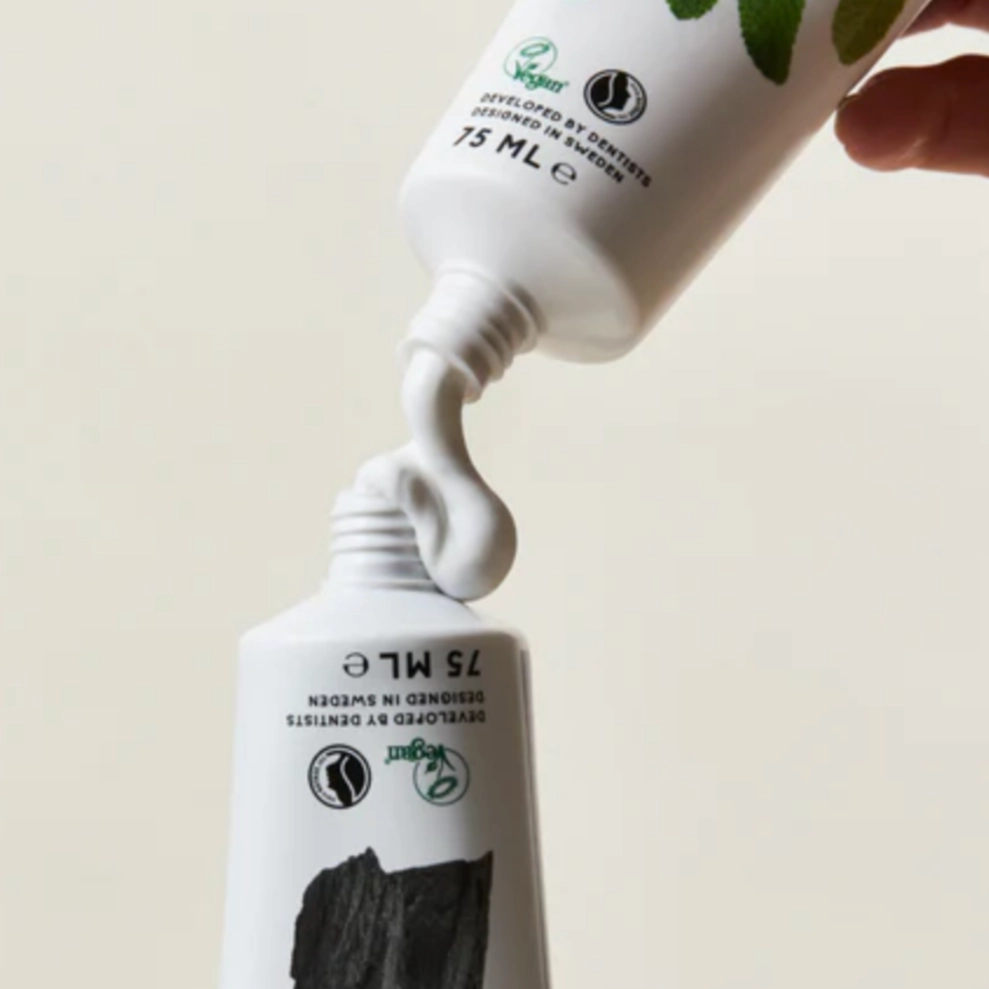 Natural Toothpaste Charcoal with Fluoride