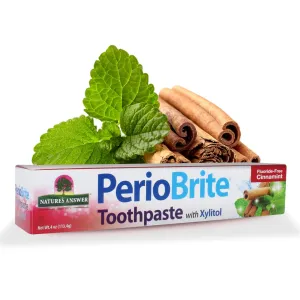 Nature's Answer Periobrite Toothpaste, Cinamint, 4 Ounce, (3 Pack) | Teeth Whitening | Fresh Breath | Stain Removal