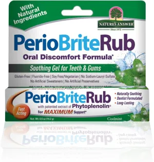 Nature's Answer Periorub Topical Rub, 0.5 oz (Pack of 6) Dentist Formulated Soothing Gel for Teeth and Gums