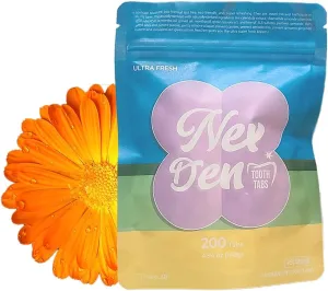 NexDen Toothpaste Tablets 200 Tabs Young | Portable Toothpaste Tablets | Eco Conscious Oral Care for Fresh Breath