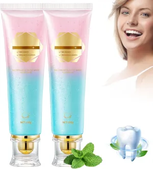 Niacinamide Whitening Toothpaste, Easilyous Radiant White Toothpaste, Niacinamide Intensive Whitening Toothpastes, Fresh Breath, Remove Tooth Stains, 2 PCS