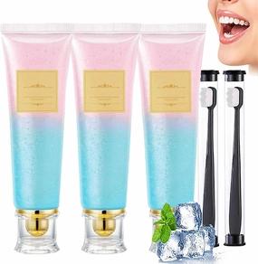 Niacinamide Whitening Toothpaste, Triple Whitening Niacinamide Toothpaste, Fluoride-Free, Gentle Mint, Fresh Breath, Tooth Strengthening (3)
