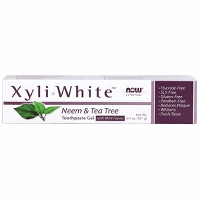NOW Xyliwhite Neem & Tea Tree Toothpaste Gel - Mint (181 g)