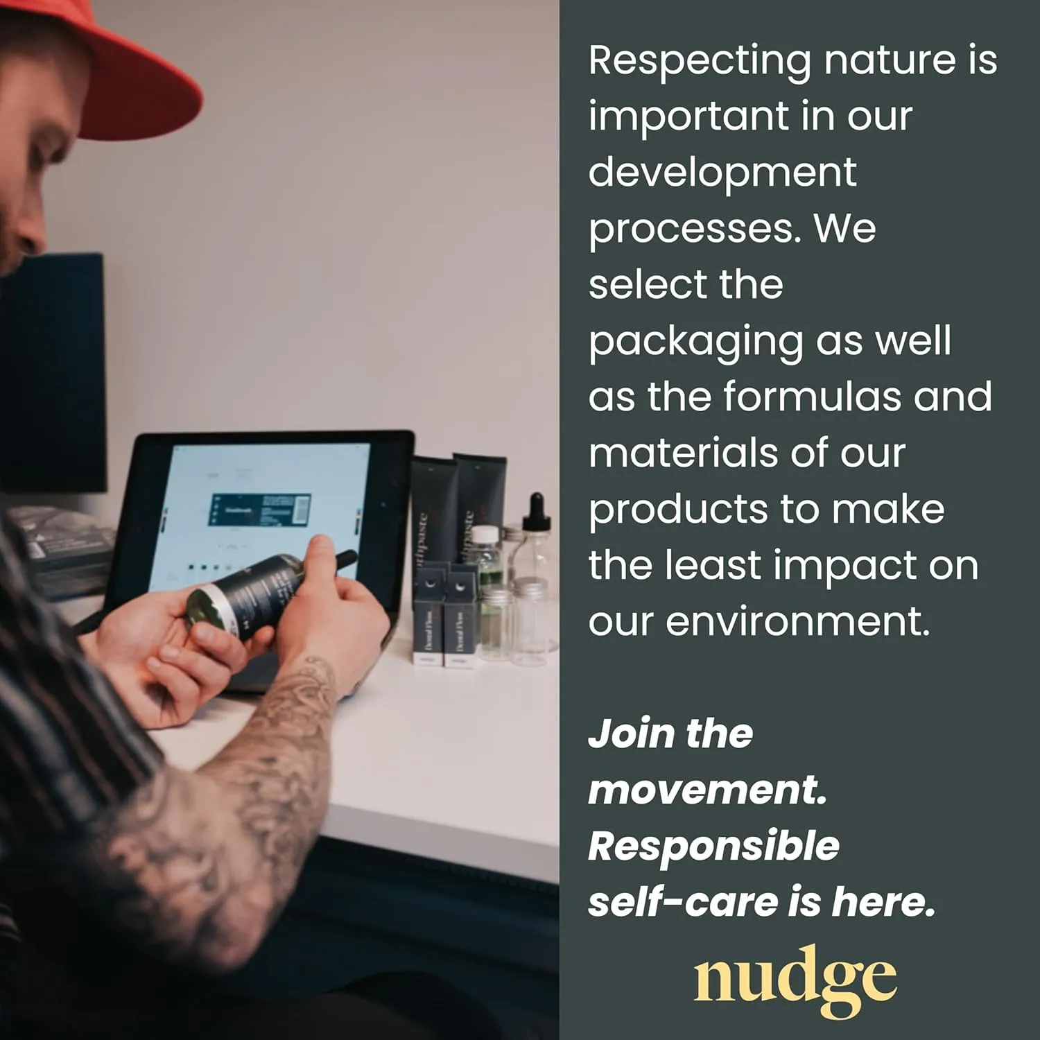Nudge 10% Nano Hydroxyapatite Toothpaste, Vitamin E, Fluoride-Free, SLS-Free, Supports Enamel Integrity & Mineral Balance, Plaque Control, Sensitive Teeth, Mint, 4 oz (Pack of 2)