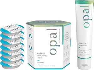 Opalescence - Prefilled Whitening Trays Classic (7 Treatments) with Opal by Opalescence Sensivity Toothpaste 4.7 Oz - Hydrogen Peroxide - Cool Mint - Made by Ultradent. 5761-5527-1