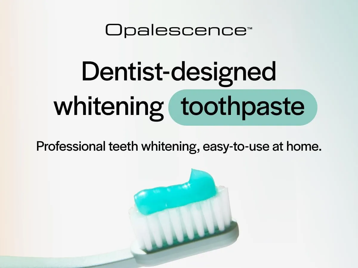 Opalescence Teeth Whitening Toothpaste (Pack of 2) - Cool Mint Original Formula - Oral Care, Gluten-Free - 4.7 Ounce Made by Ultradent.- TP-5166-2