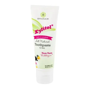 Oral Health Xylitol Toothpaste for Kids, Yum Yum Bubblegum, 4.2 oz (Pack of 2).