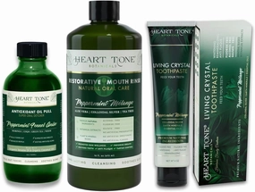 Oral Care | Living Crystal Natural & Organic Toothpaste & Oil Pull | All Natural Products | Strengthen Teeth (Mouthwash & Toothpaste & Oil Pull)