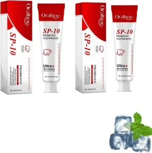 Oralhoe SP-10 probiotic Toothpaste, SP-10 Probiotic Toothpaste Whitening, Deep Cleaning, Super Whitening & Stain Removal, Fresh Breath, Fresh Mint Breath Formula with Probiotics (2)