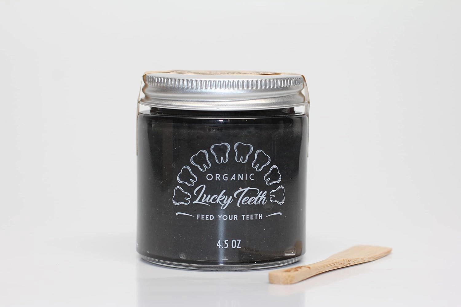 Organic MouthaWash - Plus WHITENING   Remineralizing Charcoal Toothpaste Pack- Whitens, Refreshes. Food Grade Peroxide   Essential Oils. Vegan and Cruelty Free. Glass Jar (16 oz) (Charcoal, 4.5 oz)