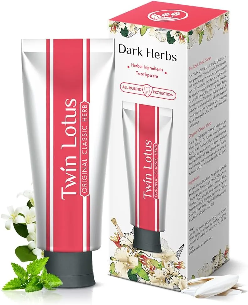 Original Dark Herbal Toothpaste 100 g Jiuli Xiang Fluoride Free Improve Dental Health Relieve Oral Health