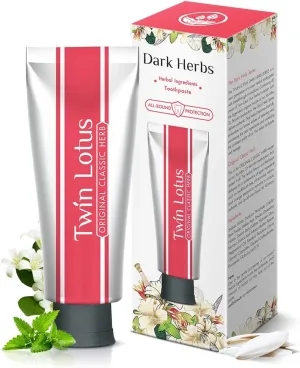 Original Dark Herbal Toothpaste 100 g Jiuli Xiang Fluoride Free Improve Dental Health Relieve Oral Health