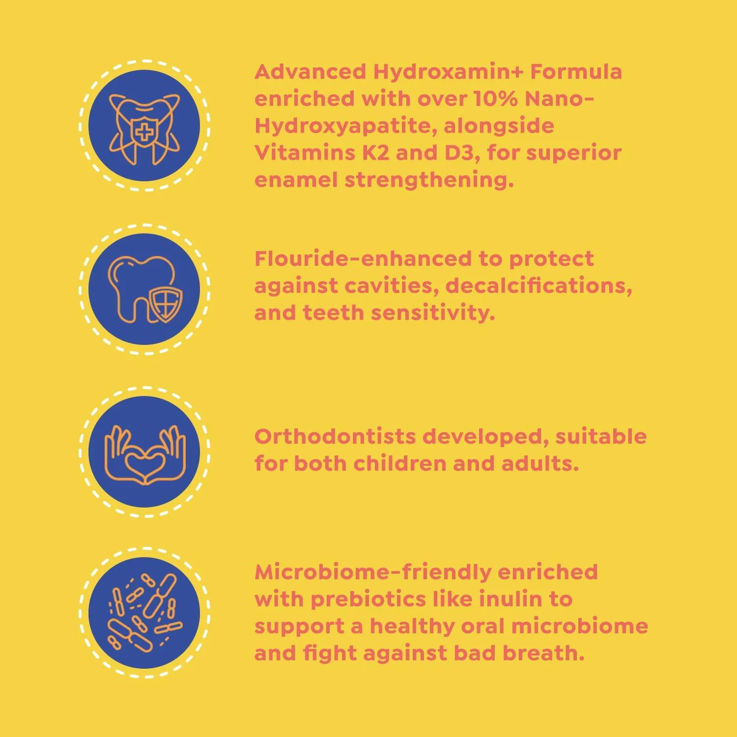 Ortho Toothpaste – for Braces & Aligners, Fluoride   Nano Hydroxyapatite, Adults & Kids, Fights Cavities & Decalcifications, Orthodontist-Developed, Safe Clean Ingredients, 4 Tasty Flavors