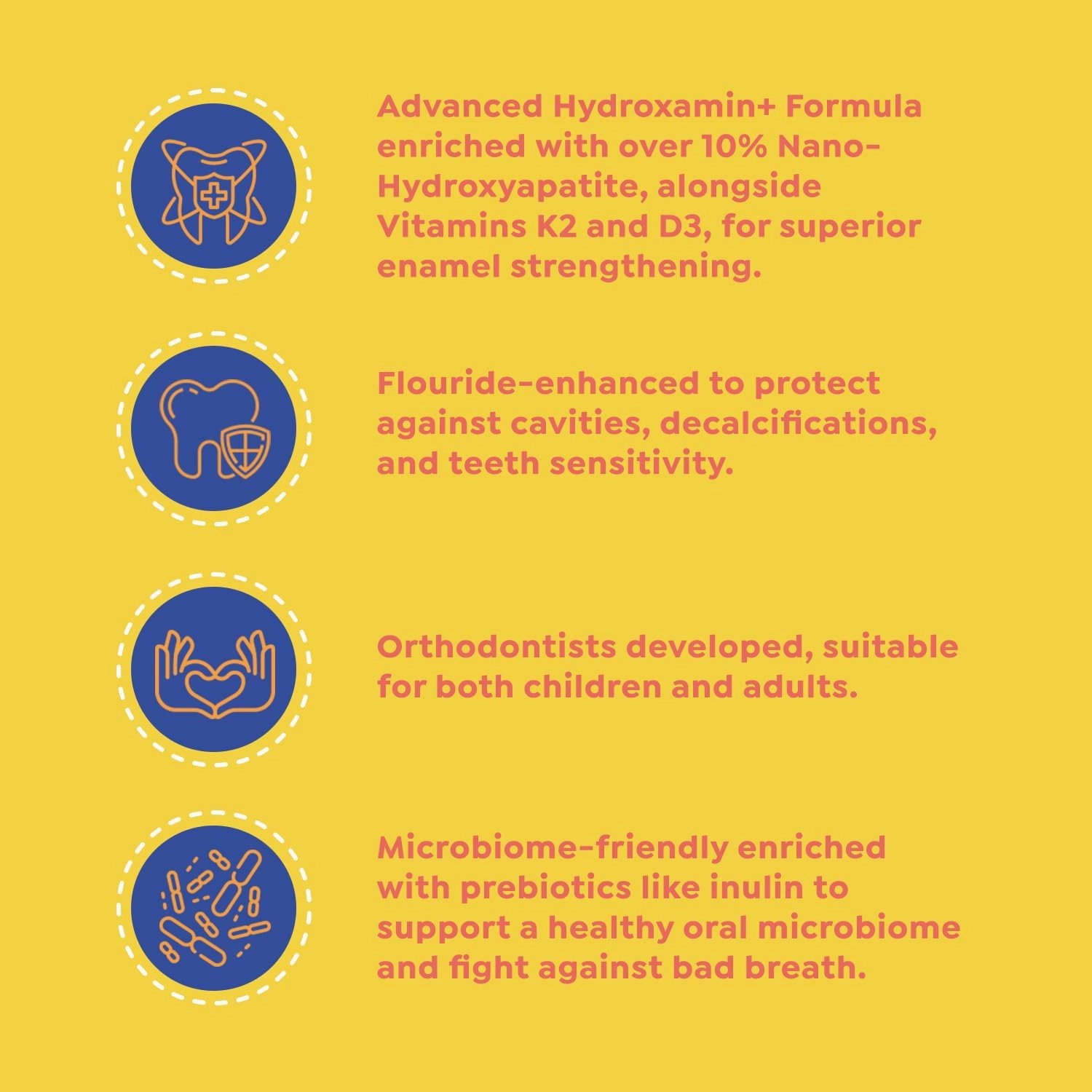 Ortho Toothpaste – for Braces & Aligners, Fluoride   Nano Hydroxyapatite, Adults & Kids, Fights Cavities & Decalcifications, Orthodontist-Developed, Safe Clean Ingredients, 4 Tasty Flavors