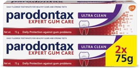 Pa..rodontax. Ultra Clean Toothpaste for Daily Protection Against Gum Problems, for Long Lasting Ultra Clean Feeling Multi Pack, 75g*2